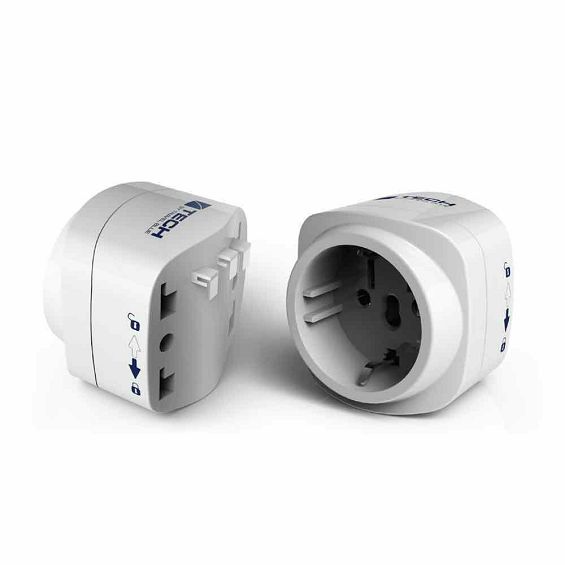 Putni adapter TRAVEL BLUE 930 (Europa na SAD), bijela boja-2