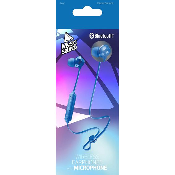 Slušalice MUSIC SOUND Pump (Bluetooth, mikrofon, plave)-1