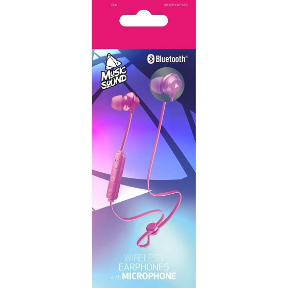 Slušalice MUSIC SOUND Pump (Bluetooth, mikrofon, In-Ear, roza)-1