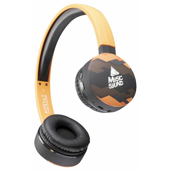 Slušalice MUSIC SOUND Fan (Bluetooth, mikrofon, Žuta)