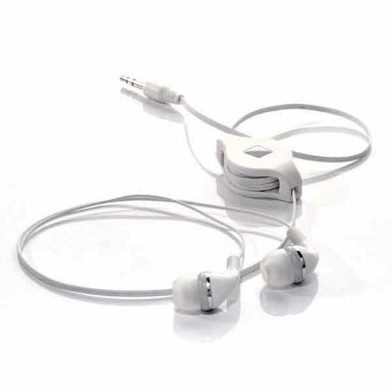 Slušalice TRAVEL BLUE 552 (In-Ear, 3.5mm, uvlačivi kabel, bijele)-0
