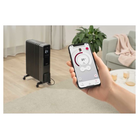 Pametni Električni uljni radijator SENCOR, SOH 8211GY, Black-1
