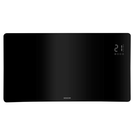 Staklena konvekcijska grijalica SENCOR, SCF 4741BK, 2400W, WiFi, Black-2