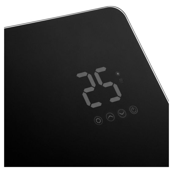 Staklena konvekcijska grijalica SENCOR, SCF 4741BK, 2400W, WiFi, Black-3