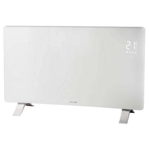 Staklena konvekcijska grijalica SENCOR, SCF 4740WH, WiFi, 2400W, White-3