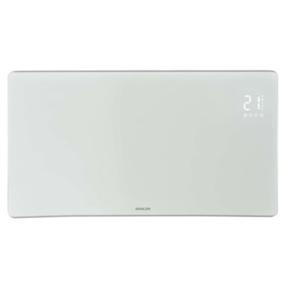 Staklena konvekcijska grijalica SENCOR, SCF 4740WH, WiFi, 2400W, White-2