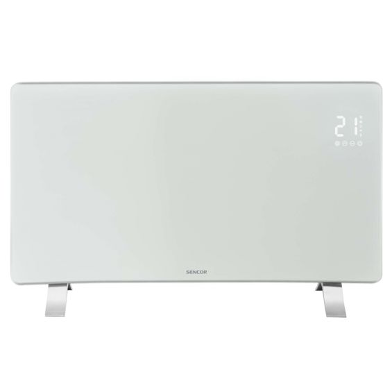 Staklena konvekcijska grijalica SENCOR, SCF 4740WH, WiFi, 2400W, White-1