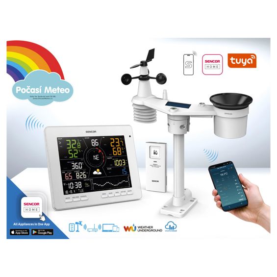 Vremenska Stanica Profesionalna, SENCOR, SWS 16600 WIFI SH-3