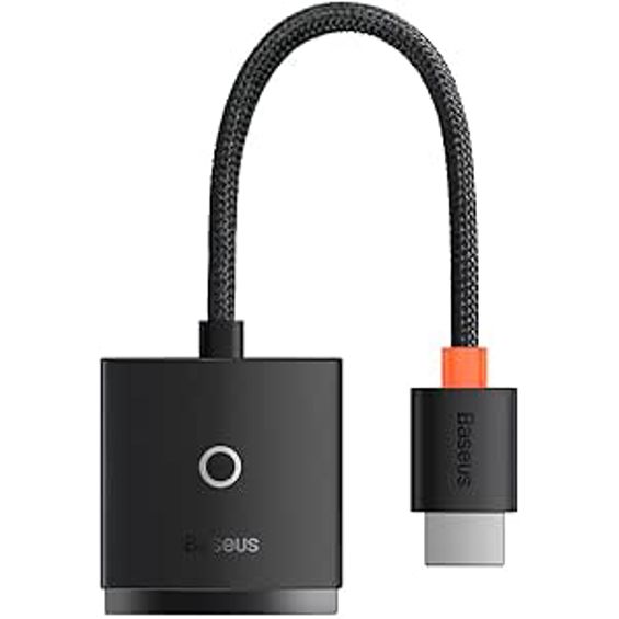 Adapter BASEUS Lite Series HDMI na VGA s 3.5mm audio izlazom, crna boja - WKQX010101-2