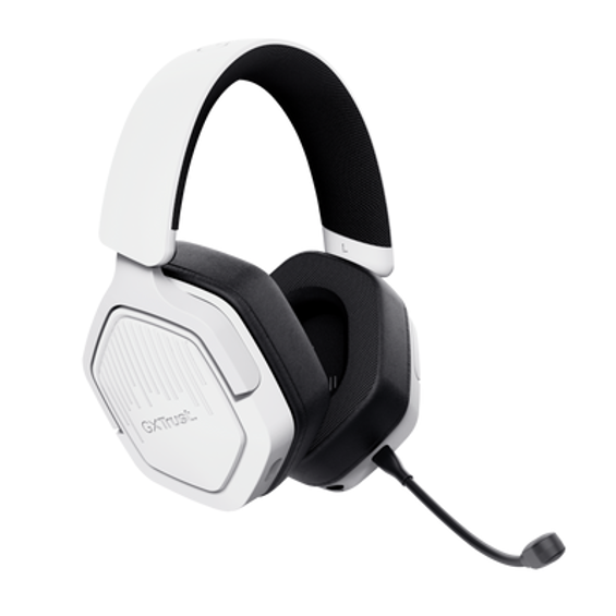 Slušalice TRUST Carus GXT 493W (Bežične, Bluetooth, mikrofon, 3.5 mm, 20h baterija, Bijela)