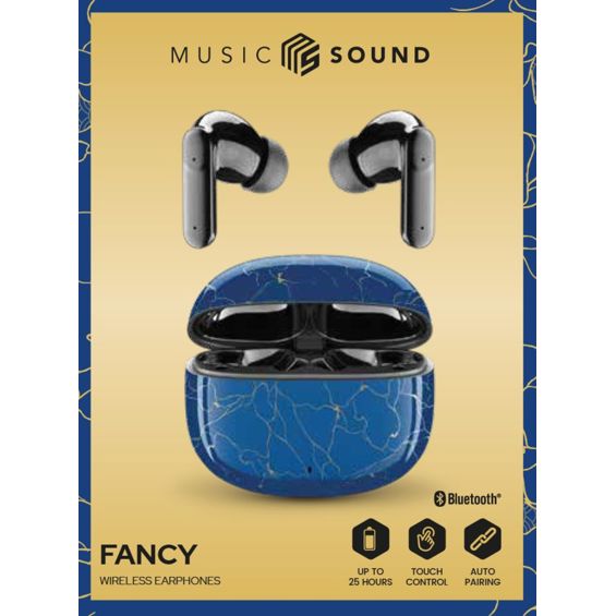 Slušalice MUSIC SOUND Fancy (Bluetooth, TWS, do 25h, mikrofon, plave)-2