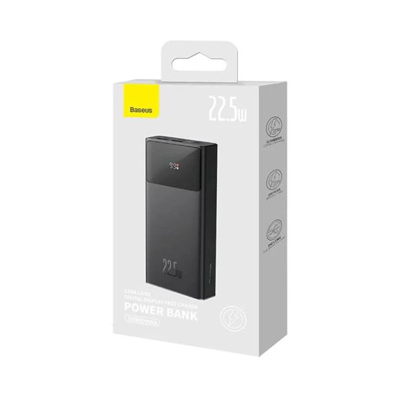 Prijenosna baterija BASEUS Star Lord 20000mAh 22.5W s digitalnim zaslonom, crna boja-4