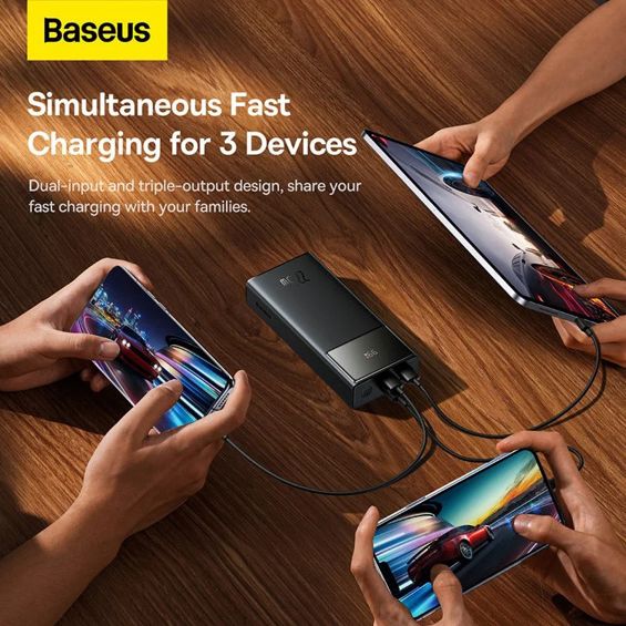 Prijenosna baterija BASEUS Star Lord 20000mAh 22.5W s digitalnim zaslonom, crna boja-1