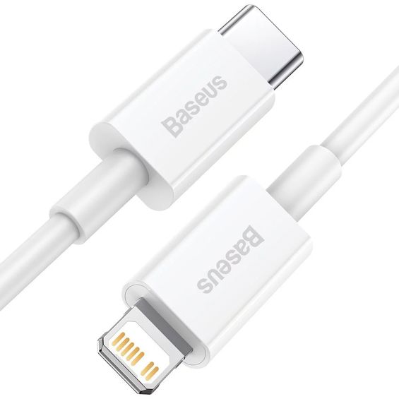 Kabel BASEUS, Superior Series, USB-A na Lightning, PD 20W, 150cm, White, CATLYS-B02-1