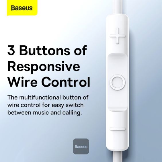Slušalice BASEUS Encok C17 (USB-C, mikrofon, bijele)-4