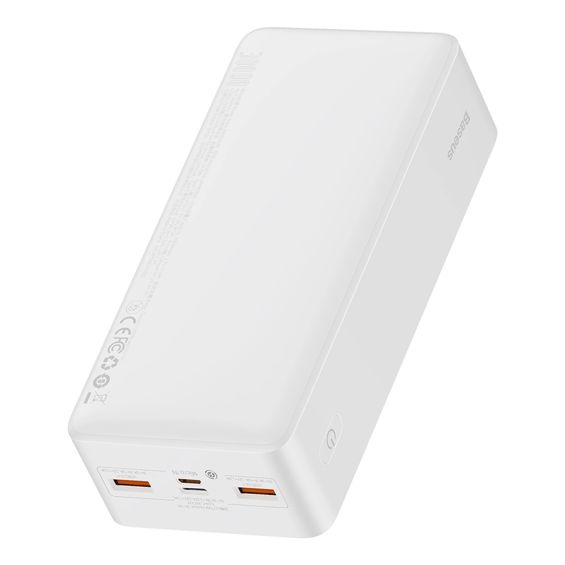 Prijenosna baterija BASEUS Bipow Digital Display 30000mAh 20W, bijela boja-1