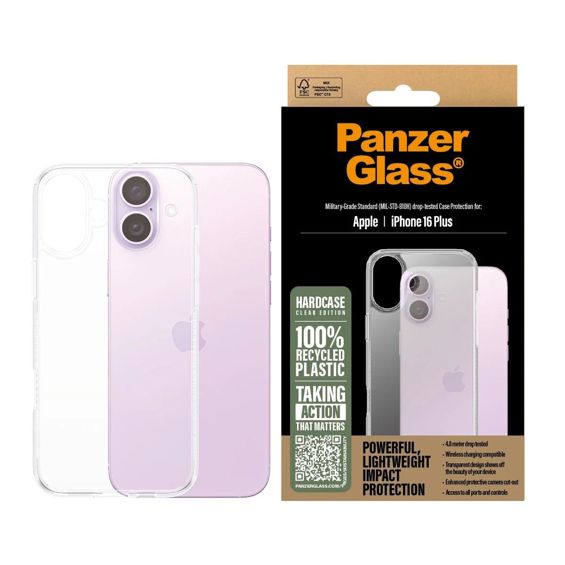 Zaštitna Maska PANZERGLASS, HardCase, Apple iPhone 16 PLUS, Clear