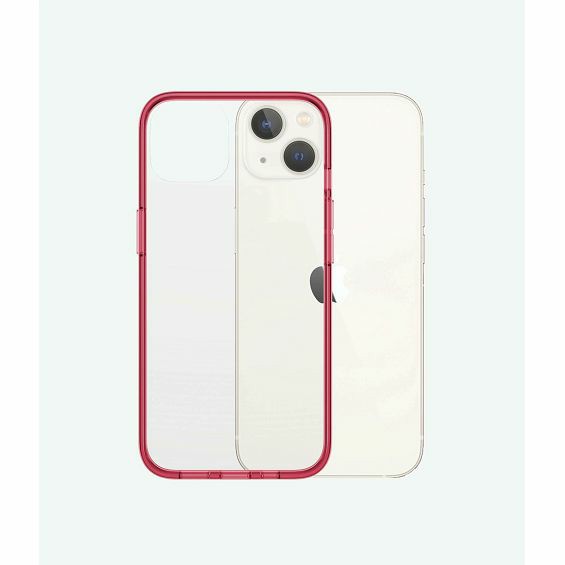 Zaštitna Maska PANZERGLASS, ClearCase Apple iPhone 13, Antibacterial, Crvena-0