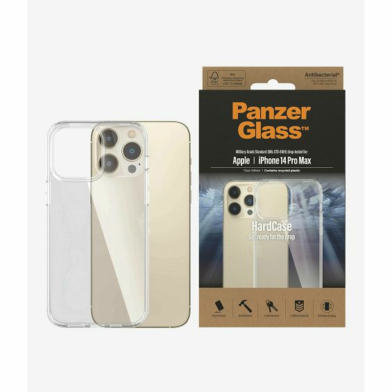 Zaštitna Maska PANZERGLASS, HardCase Apple iPhone 14 Pro Max, Antibacterial, Clear-0