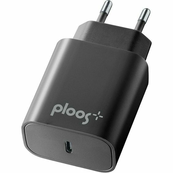 Kućni punjač PLOOS 20W USB-C Power Delivery (crna boja)