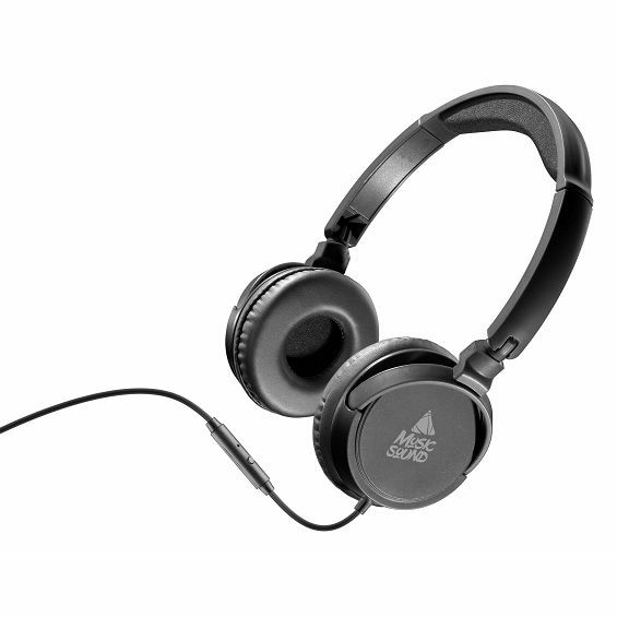Slušalice MUSIC SOUND (Naglavne, 3.5mm, mikrofon, Crne)
