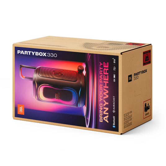 Party zvučnik JBL PartyBox Stage 330 (280W, Bluetooth, RGB, USB, IPX4) crni-10