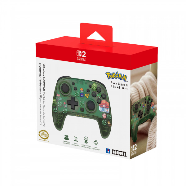 Gamepad HORI Wireless HORIPAD Turbo Pixel Green, za Nintendo Switch 2, bežični, zelena boja-3
