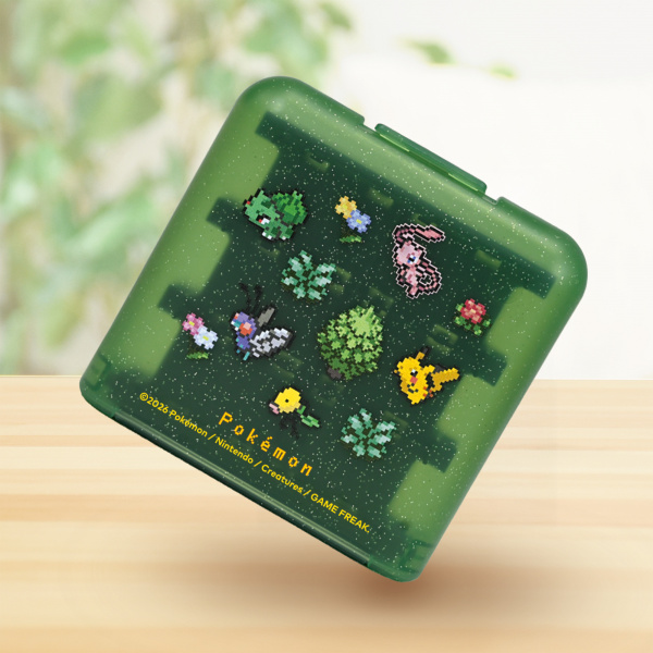Kutija za igre HORI Card Case 24 Pixel Green, za Nintendo Switch 2, zelena boja-1