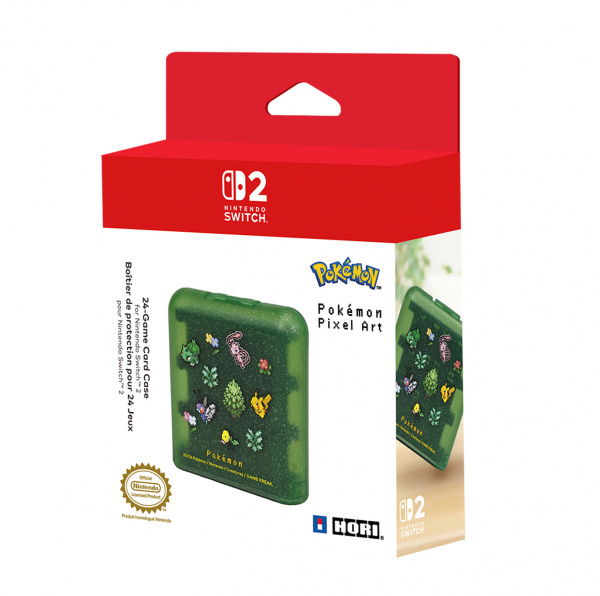 Kutija za igre HORI Card Case 24 Pixel Green, za Nintendo Switch 2, zelena boja
