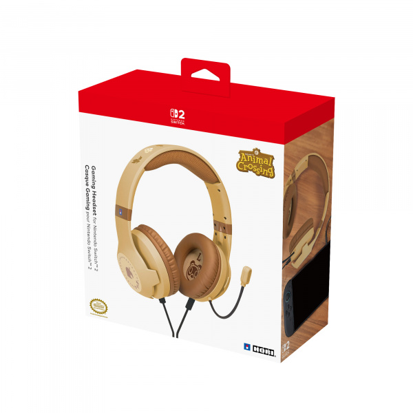 Slušalice HORI Gaming Headset Wood Brown, za Nintendo Switch 2, smeđa boja-2