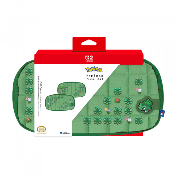 Torba za konzolu HORI Puff Pouch Pixel Green, za Nintendo Switch 2, zelena boja