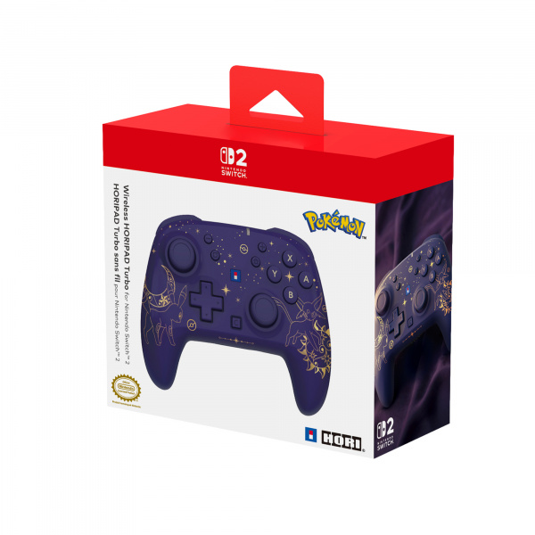 Gamepad HORI Wireless HORIPAD Turbo Umbreon & Espeon, za Nintendo Switch 2, bežični, ljubičasto-crni-0