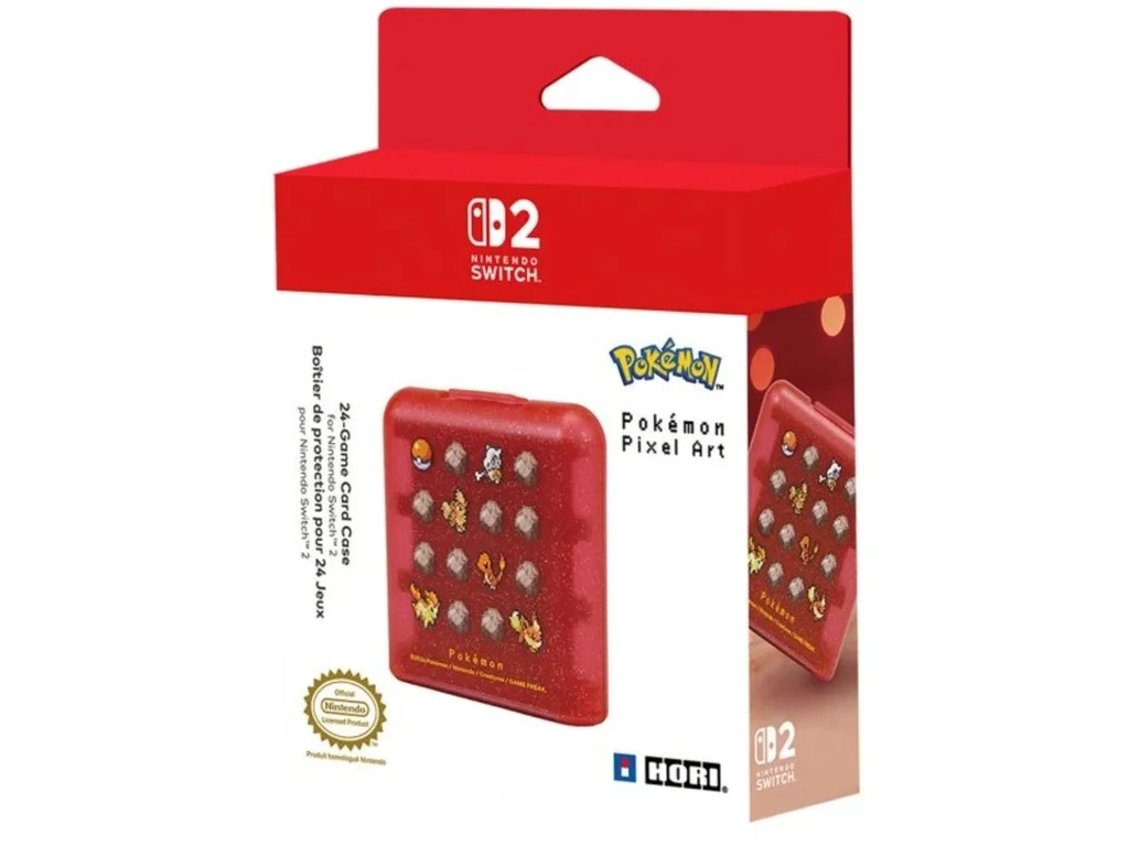 Kutija za igre HORI Card Case 24 Pixel Red, za Nintendo Switch 2, crvena boja-0