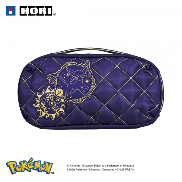 Torba za konzolu HORI Puff Pouch Umbreon & Espeon, za Nintendo Switch 2, ljubičasta boja-1
