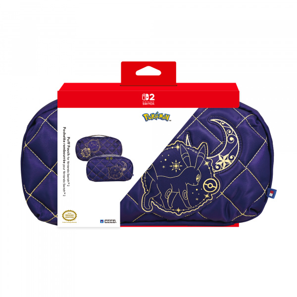 Torba za konzolu HORI Puff Pouch Umbreon & Espeon, za Nintendo Switch 2, ljubičasta boja
