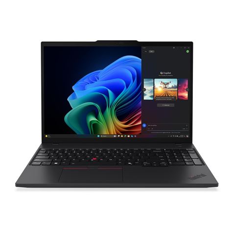 Laptop LENOVO ThinkPad T16 Gen 4 (16", WUXGA, Intel Core Ultra 7 255U, 32GB, 512GB SSD, Intel Graphics, Windows 11 Pro, HR tipkovnica, Crna)
