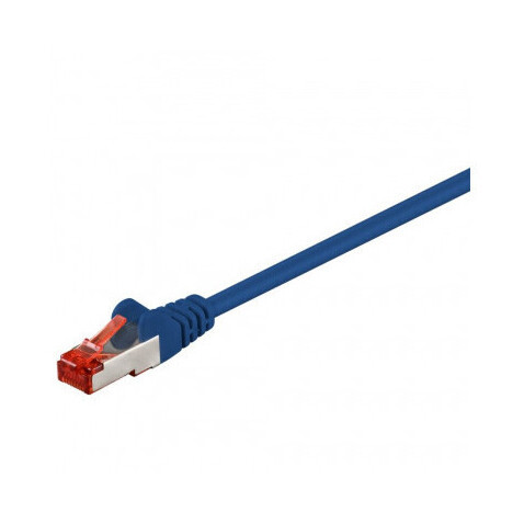 Mrežni kabel GOOBAY CAT 6 S/FTP (0.25m, plava boja)-1