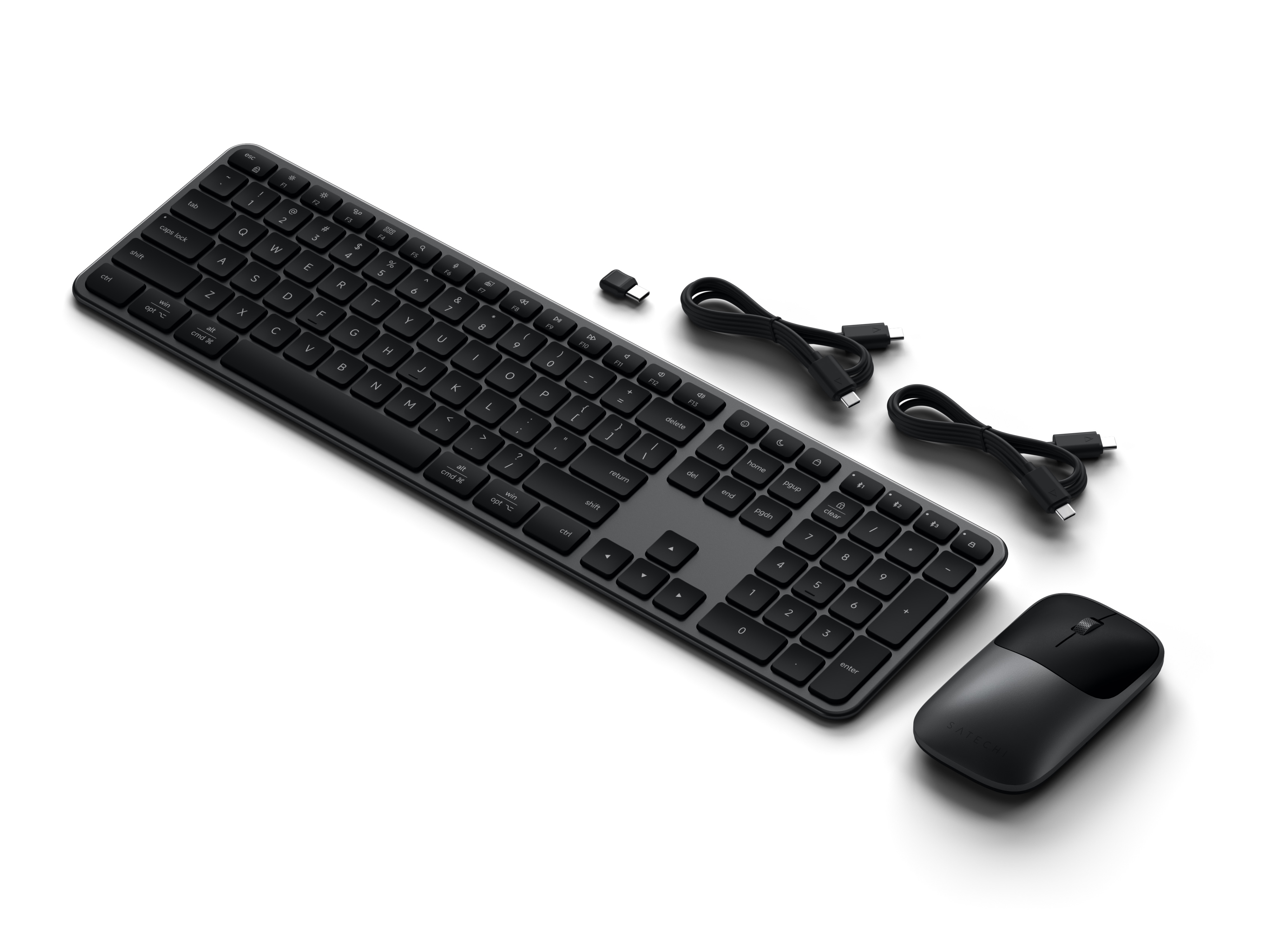 Satechi Slim CEX3 Wireless Combo ((Keyboard and Mouse) - US English - Space Black-3