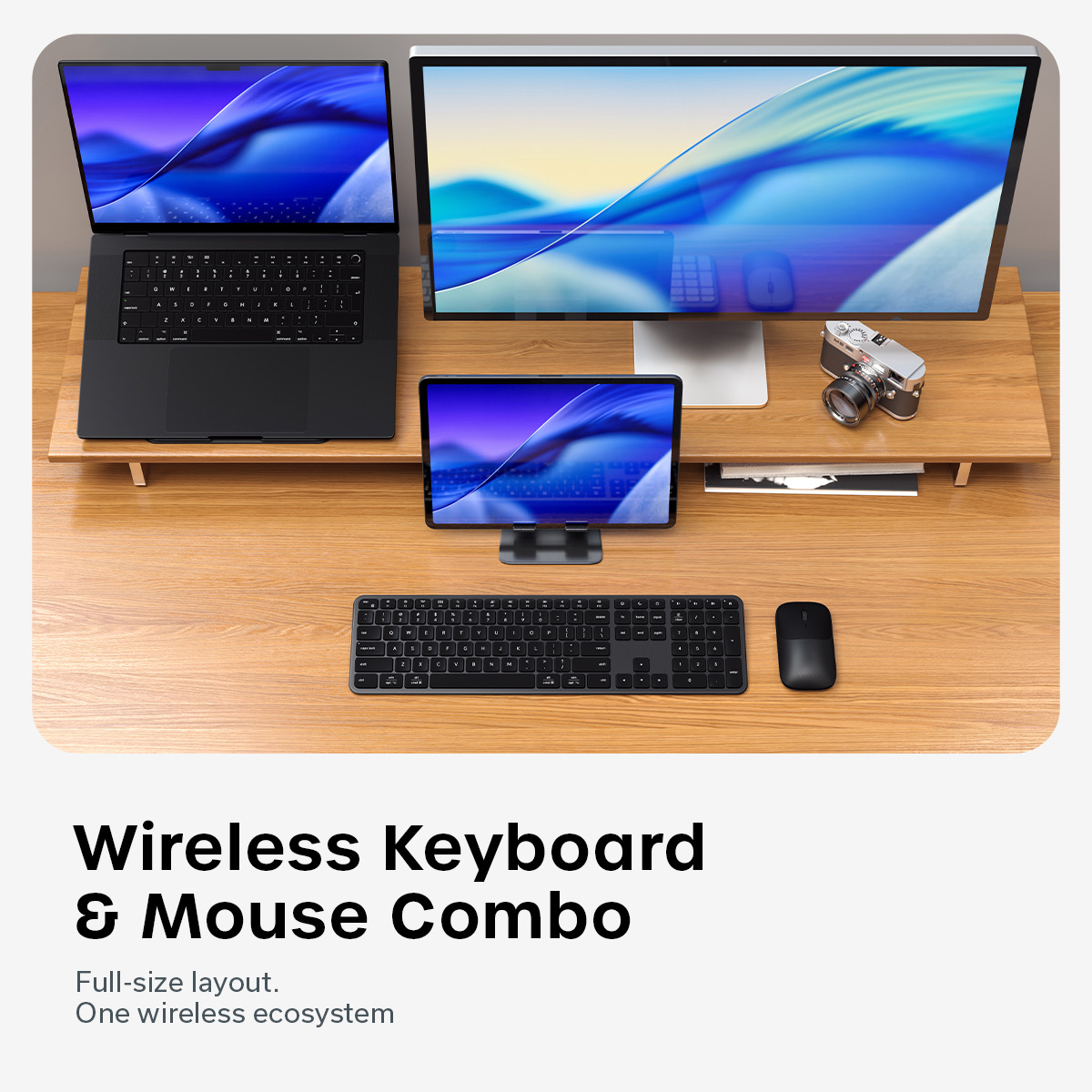 Satechi Slim CEX3 Wireless Combo ((Keyboard and Mouse) - US English - Space Black-2
