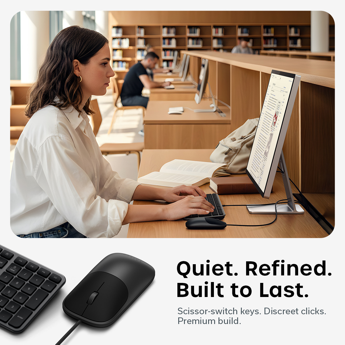 Satechi Slim CLX3 Wired Combo (Keyboard and Mouse) - US English - Space Black-7