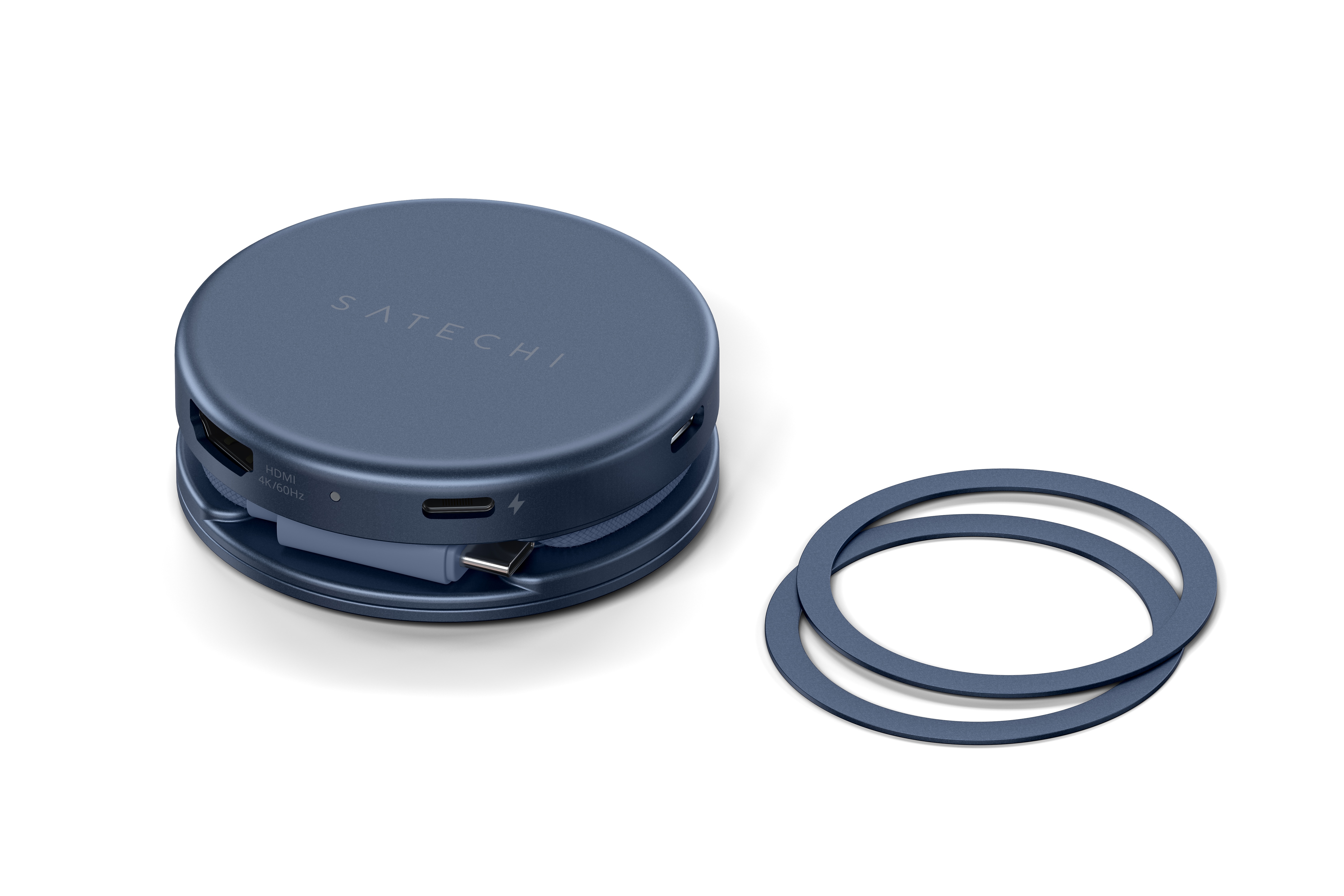 USB-C multiport adapter SATECHI On-the-Go 5-u-1 (HDMI 4K 60Hz, USB-C PD), Indigo boja-5