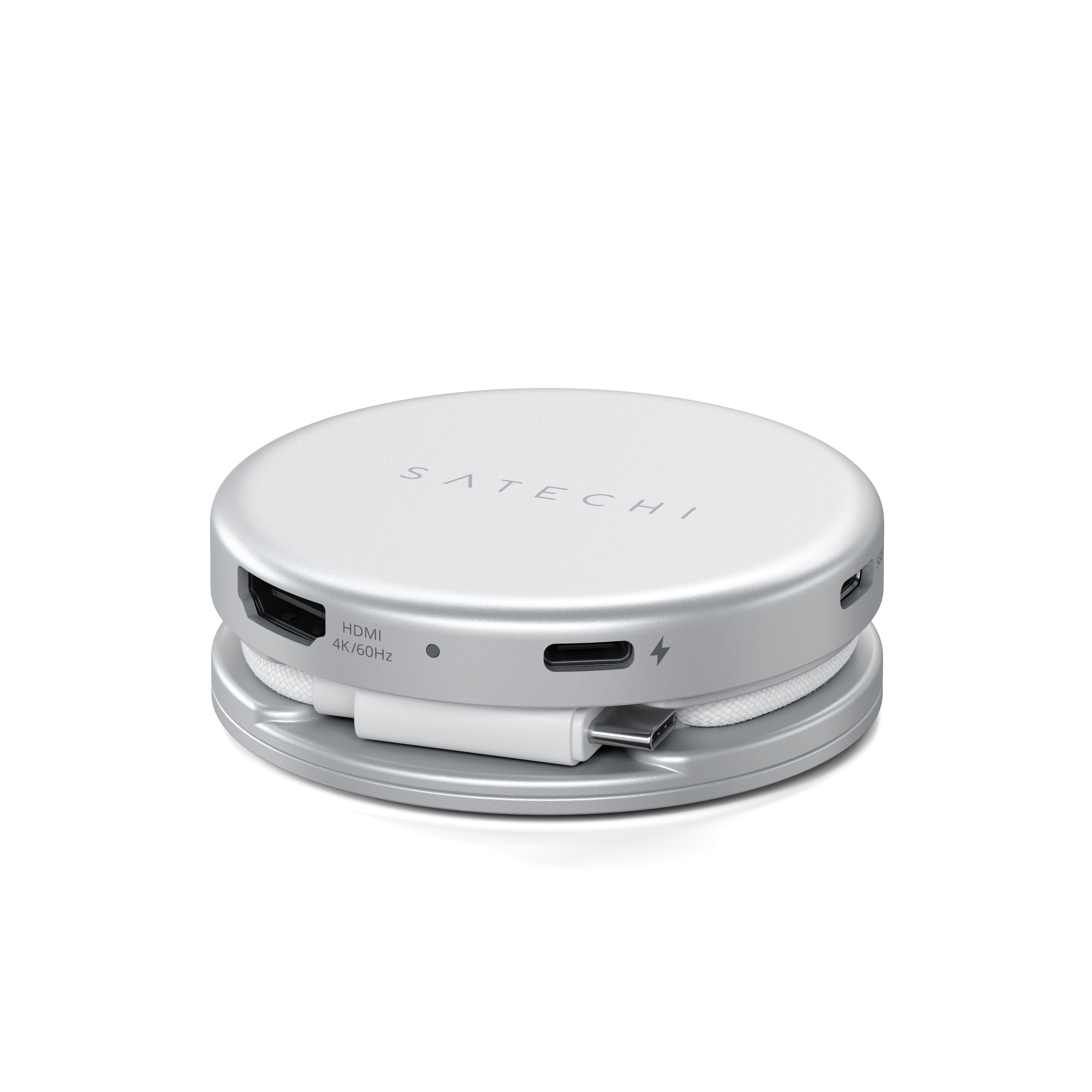 USB-C multiport adapter SATECHI On-the-Go 5-u-1 (HDMI 4K 60Hz, USB-C PD 60W), srebrna boja-1