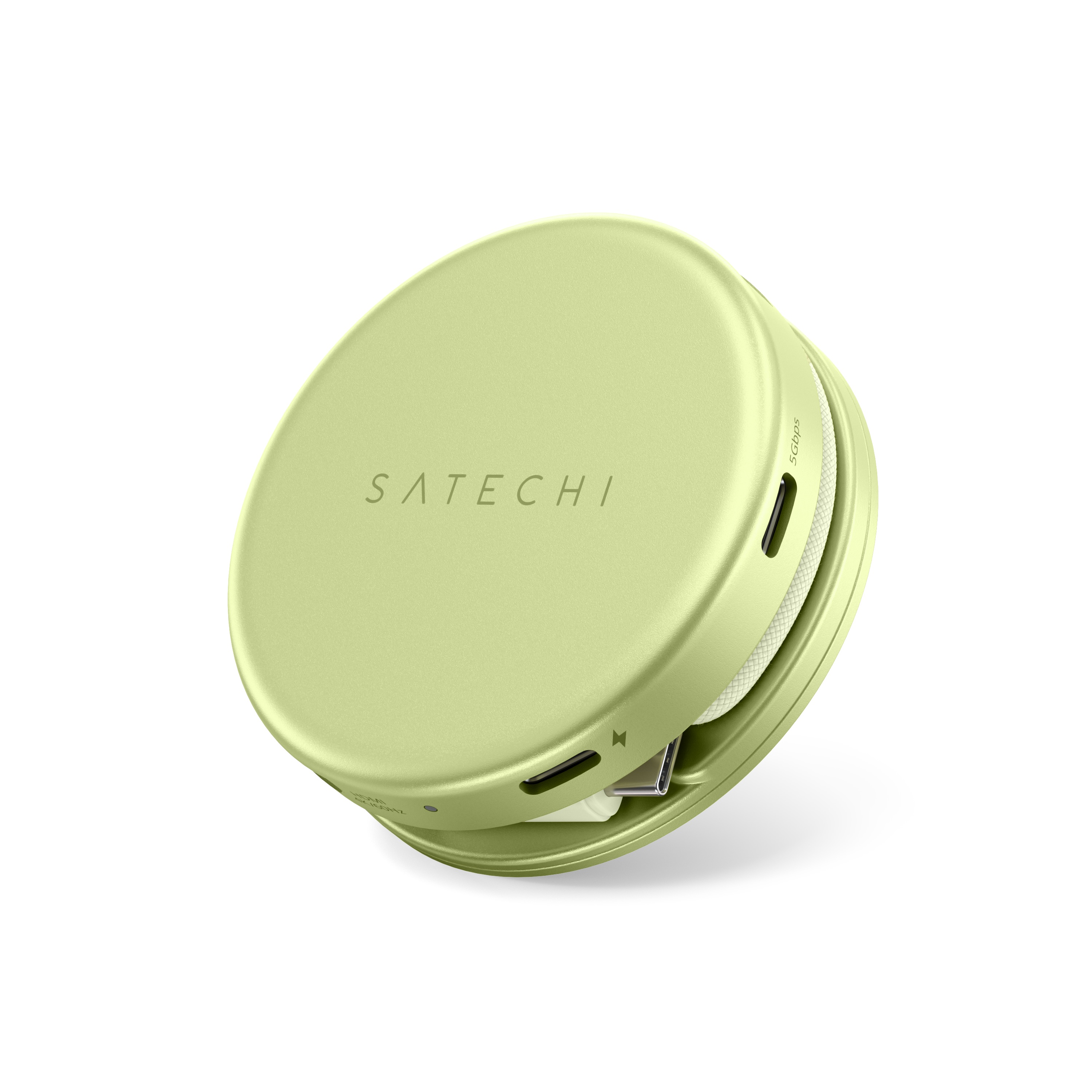 USB-C Multiport Adapter SATECHI On-the-Go 5-in-1 (HDMI 4K 60Hz, PD 60W), Citrus boja