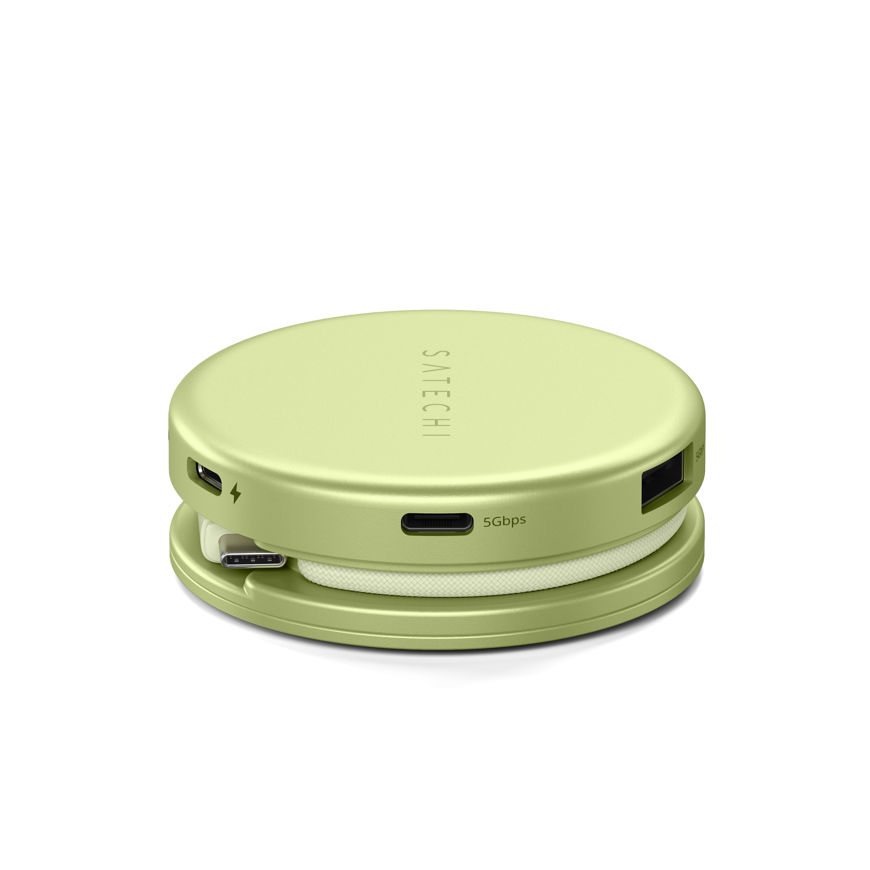 USB-C Multiport Adapter SATECHI On-the-Go 5-in-1 (HDMI 4K 60Hz, PD 60W), Citrus boja-6
