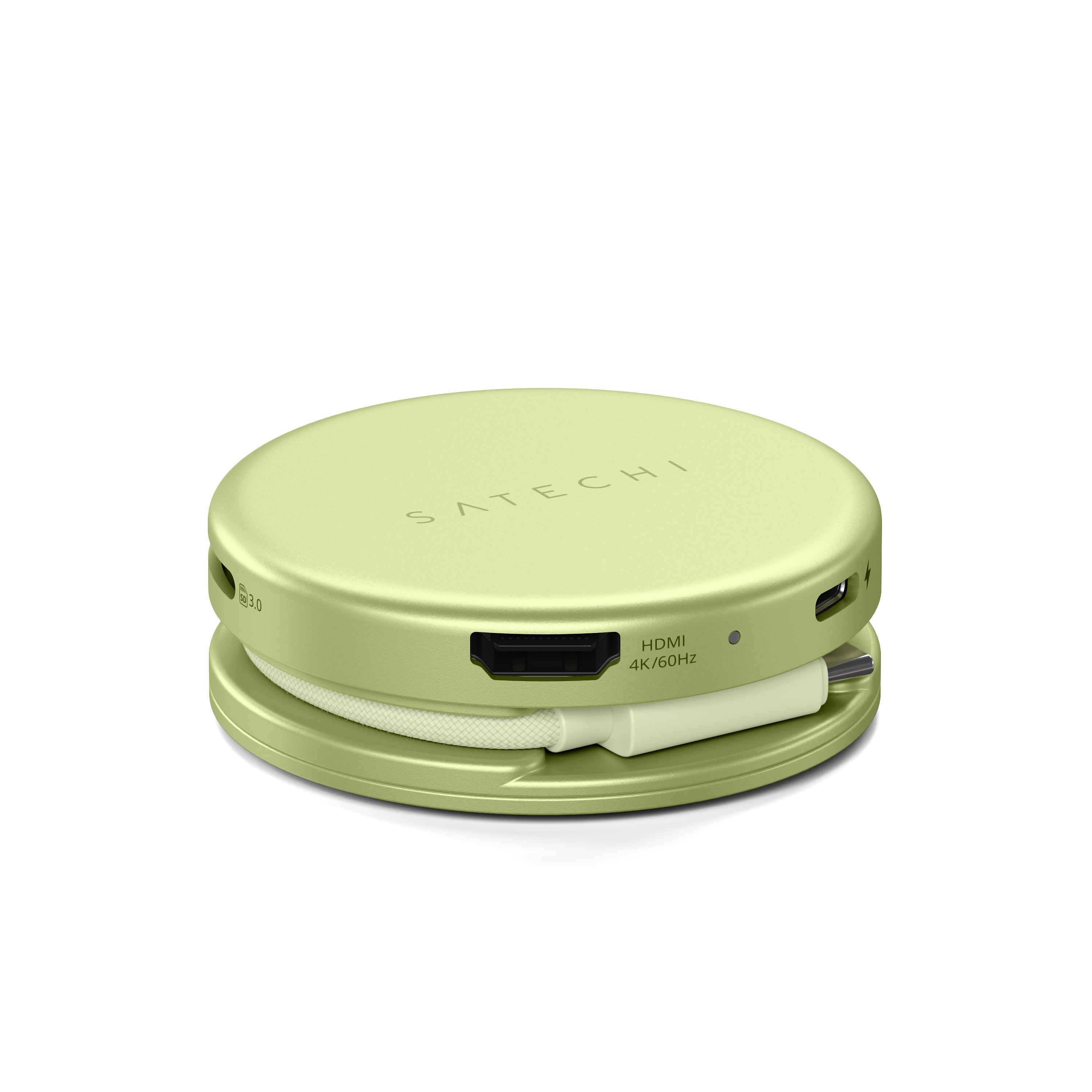 USB-C Multiport Adapter SATECHI On-the-Go 5-in-1 (HDMI 4K 60Hz, PD 60W), Citrus boja-5