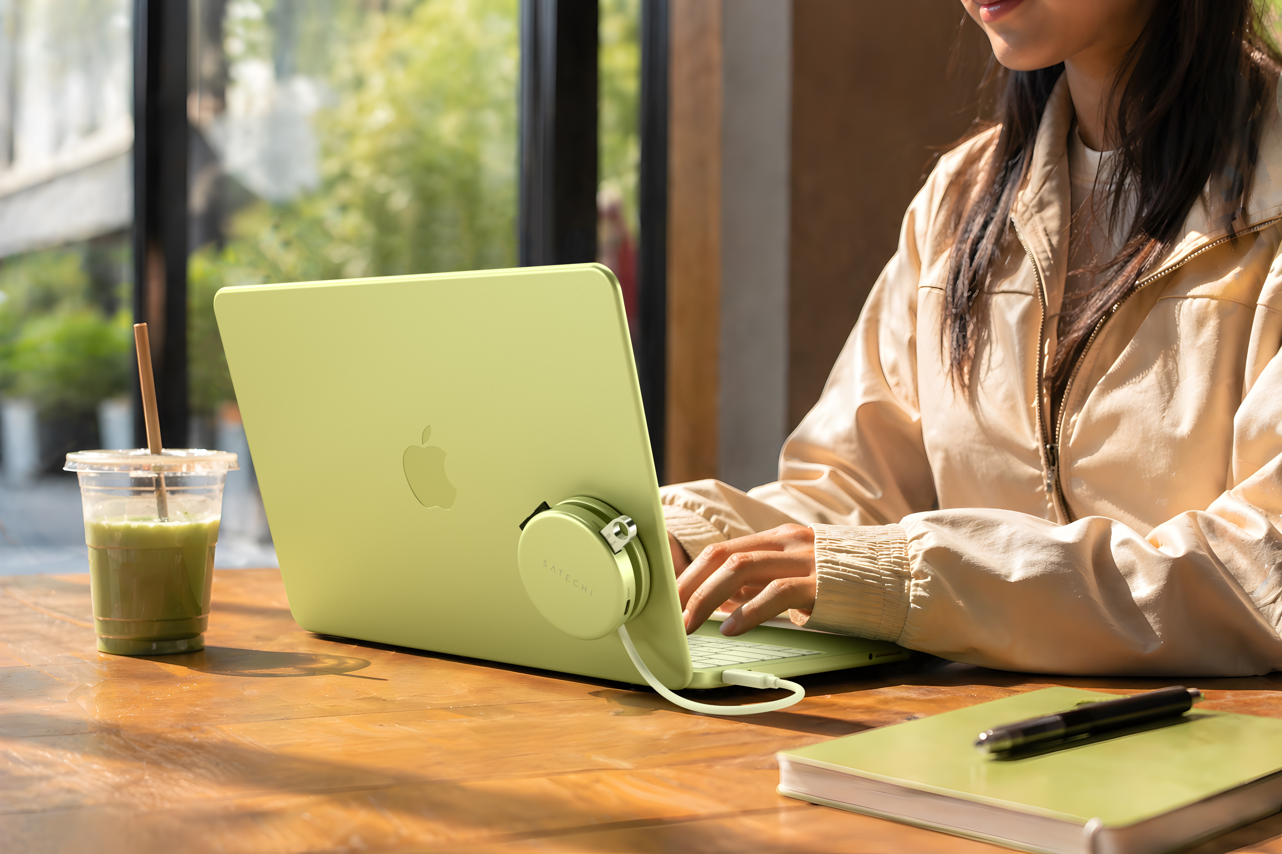 USB-C Multiport Adapter SATECHI On-the-Go 5-in-1 (HDMI 4K 60Hz, PD 60W), Citrus boja-3