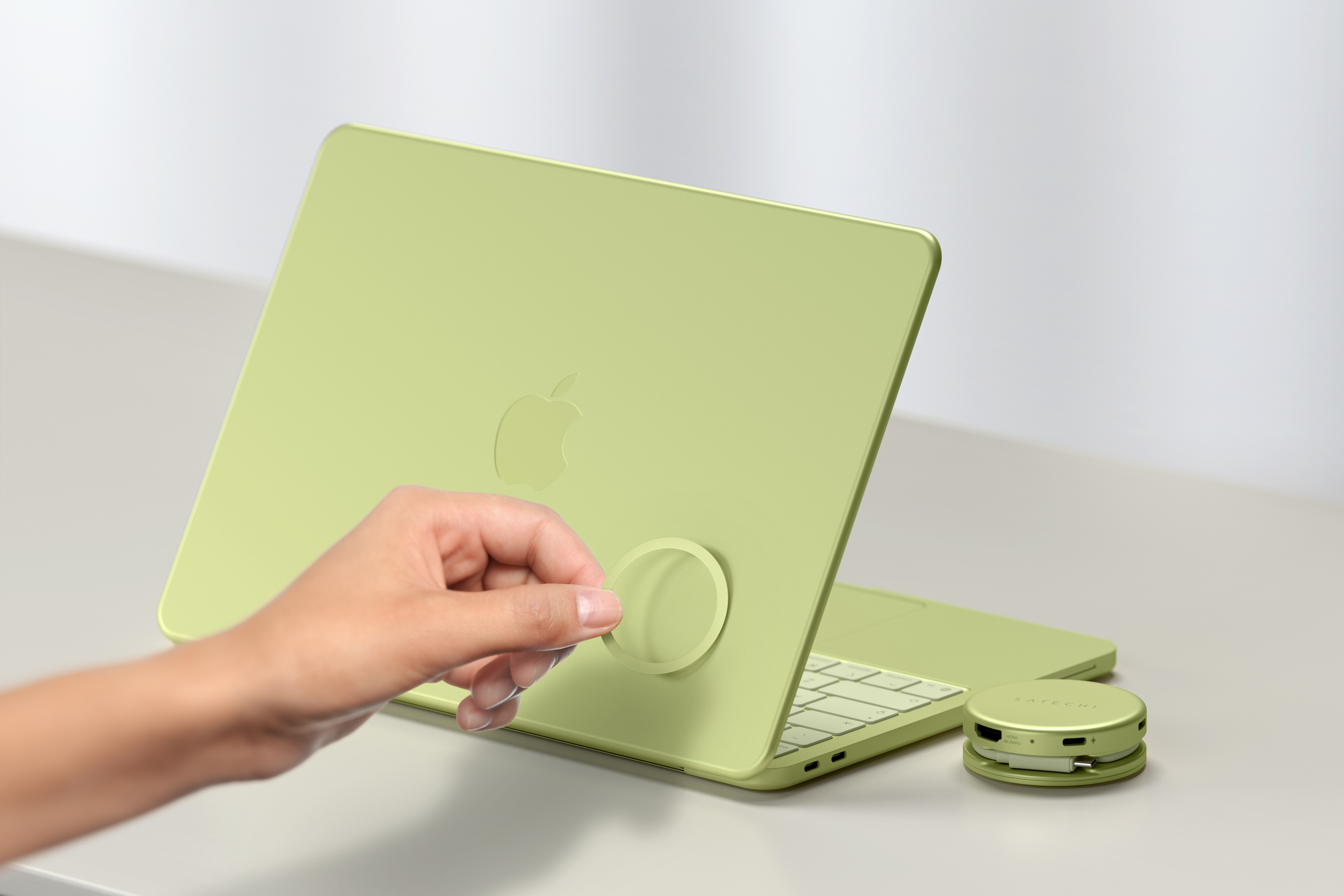 USB-C Multiport Adapter SATECHI On-the-Go 5-in-1 (HDMI 4K 60Hz, PD 60W), Citrus boja-11