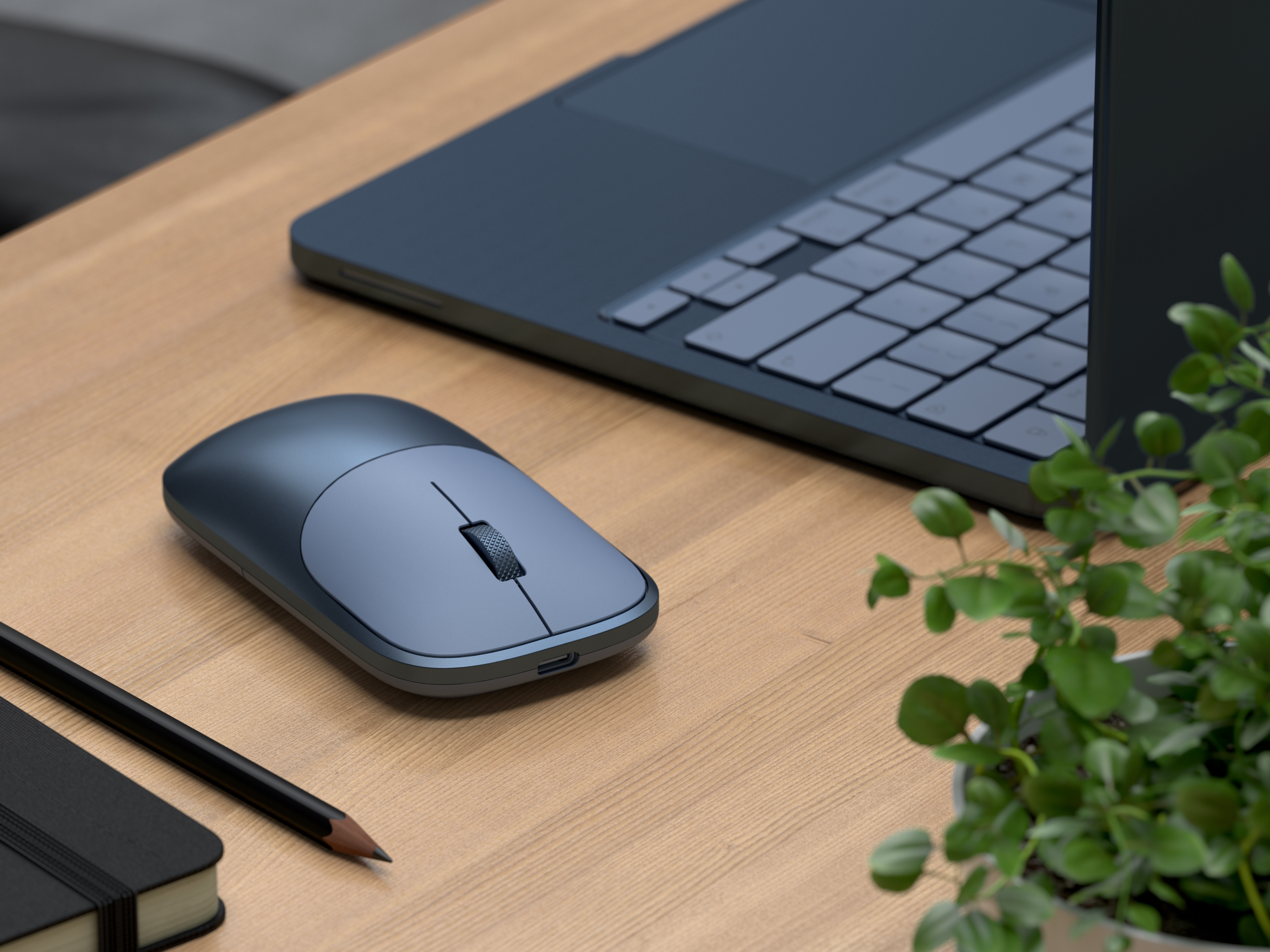 Bežični miš SATECHI Slim EX, Bluetooth, indigo plava boja-1