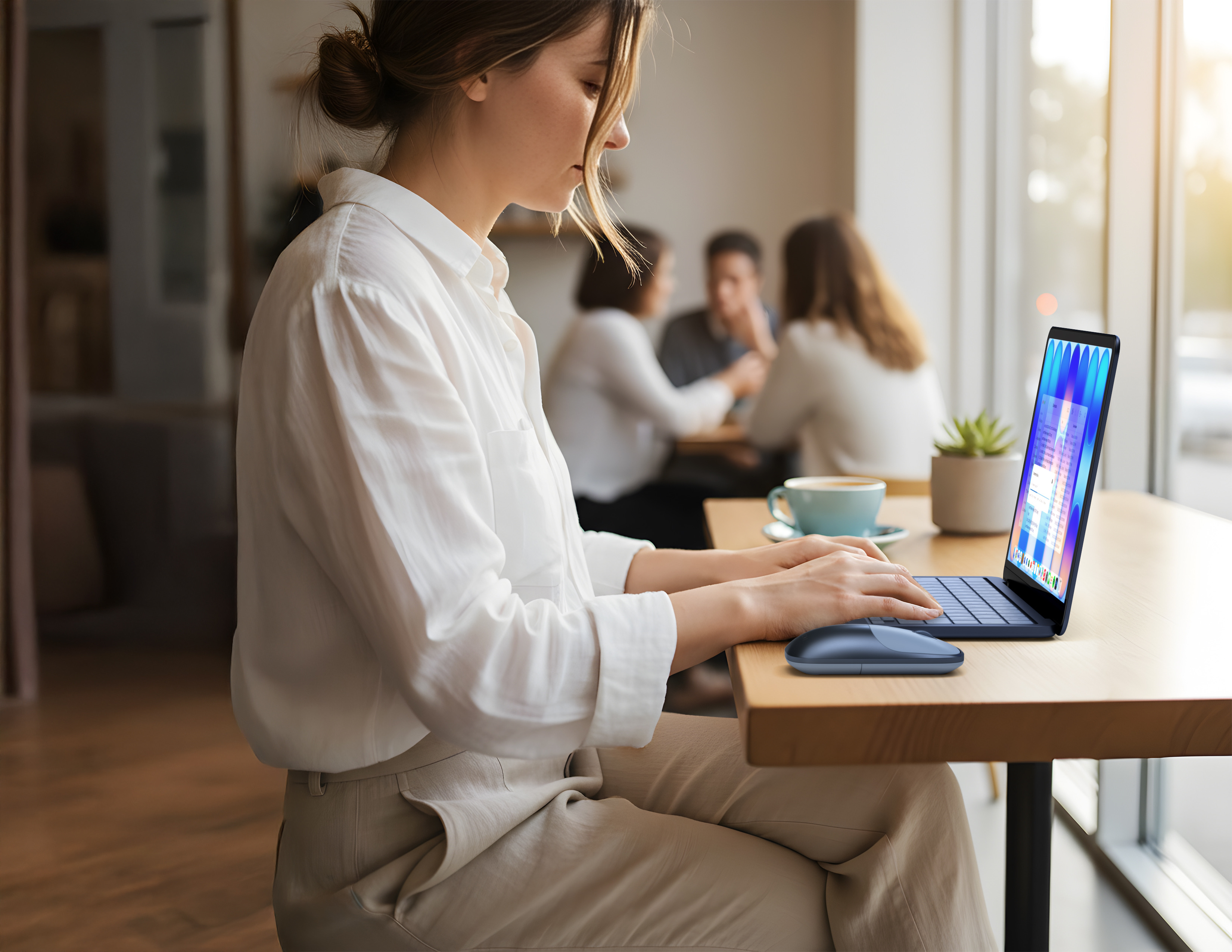 Bežični miš SATECHI Slim EX, Bluetooth, indigo plava boja-2