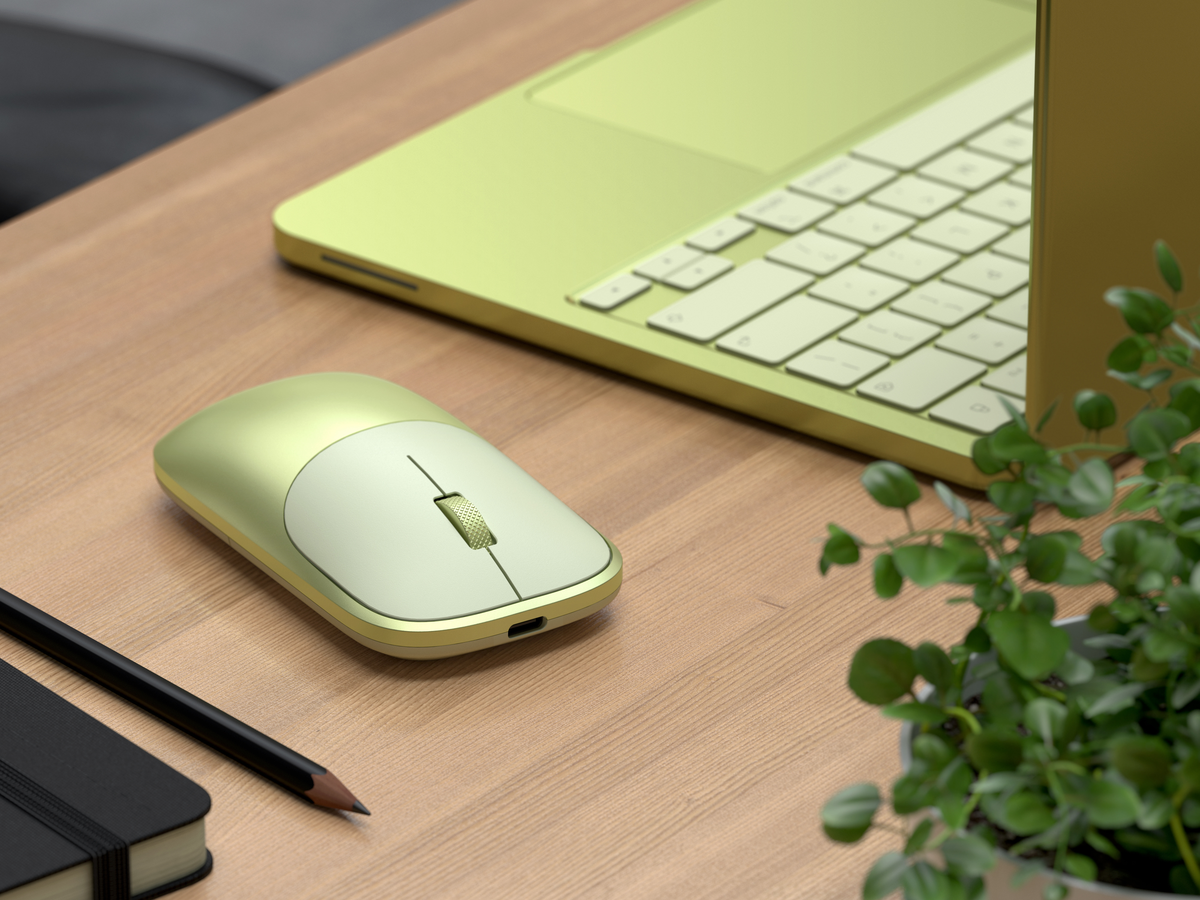 Bežični miš SATECHI M1 Wireless Mouse Bluetooth narančasta boja (Citrus)-5